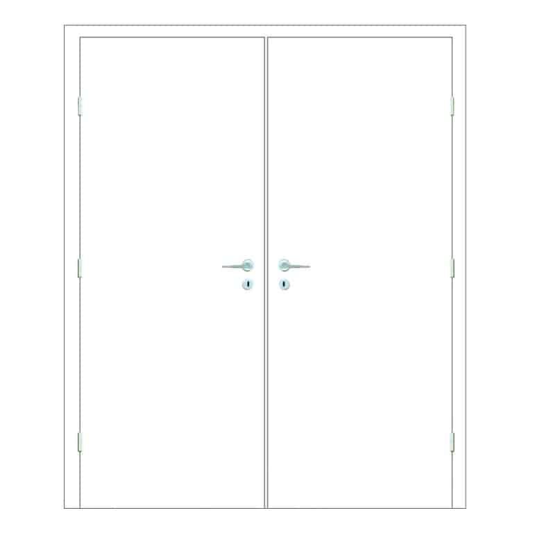 Paint Grade Solid Core Double Door